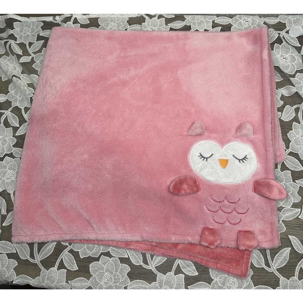 Cuddle Time Pink Owl Blanket Baby Sherpa Girl Cuddletime Solid 30x35